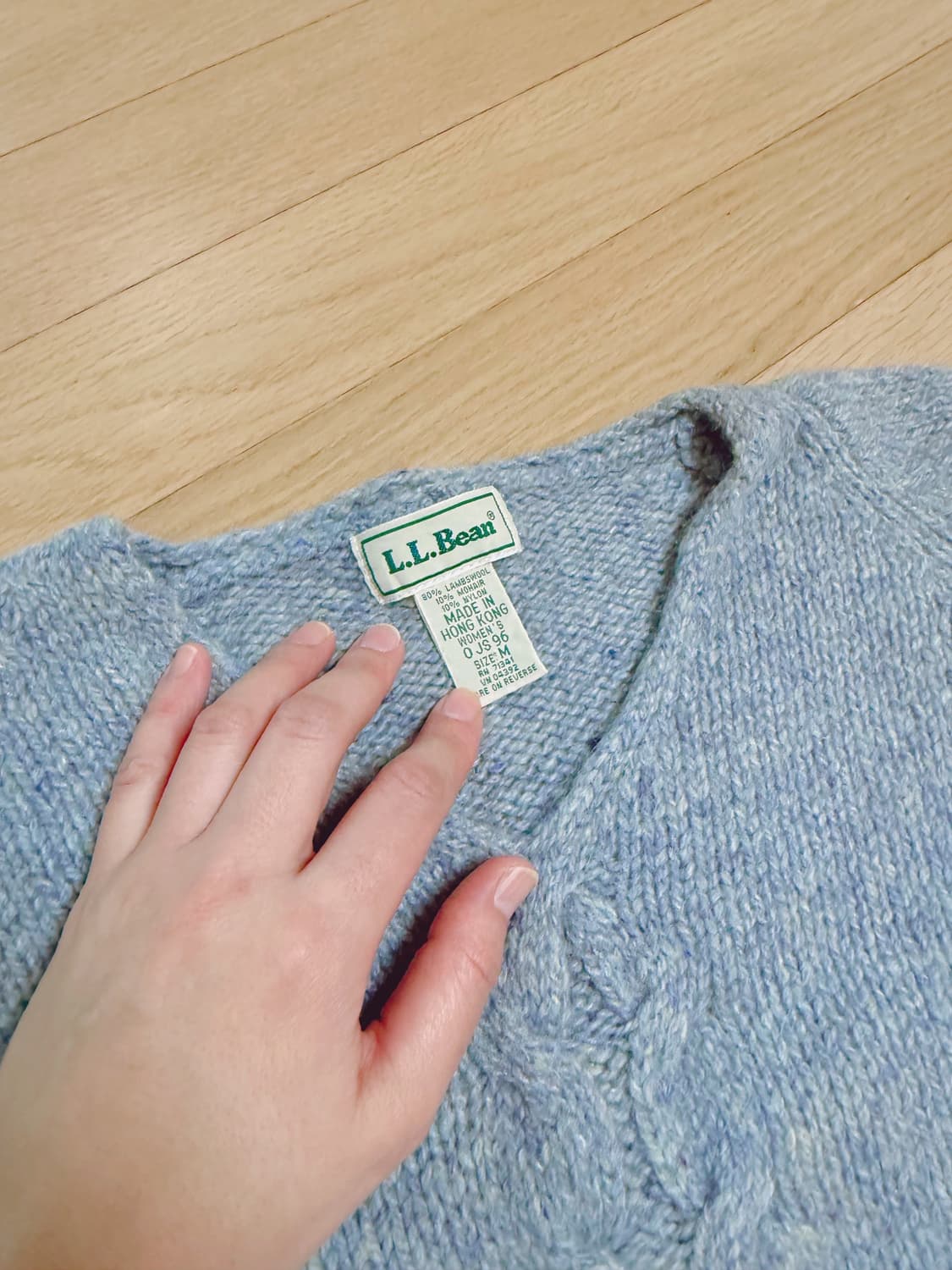 엘엘빈 L.L.Bean 램스울 꽈배기 니트 상품이미지1