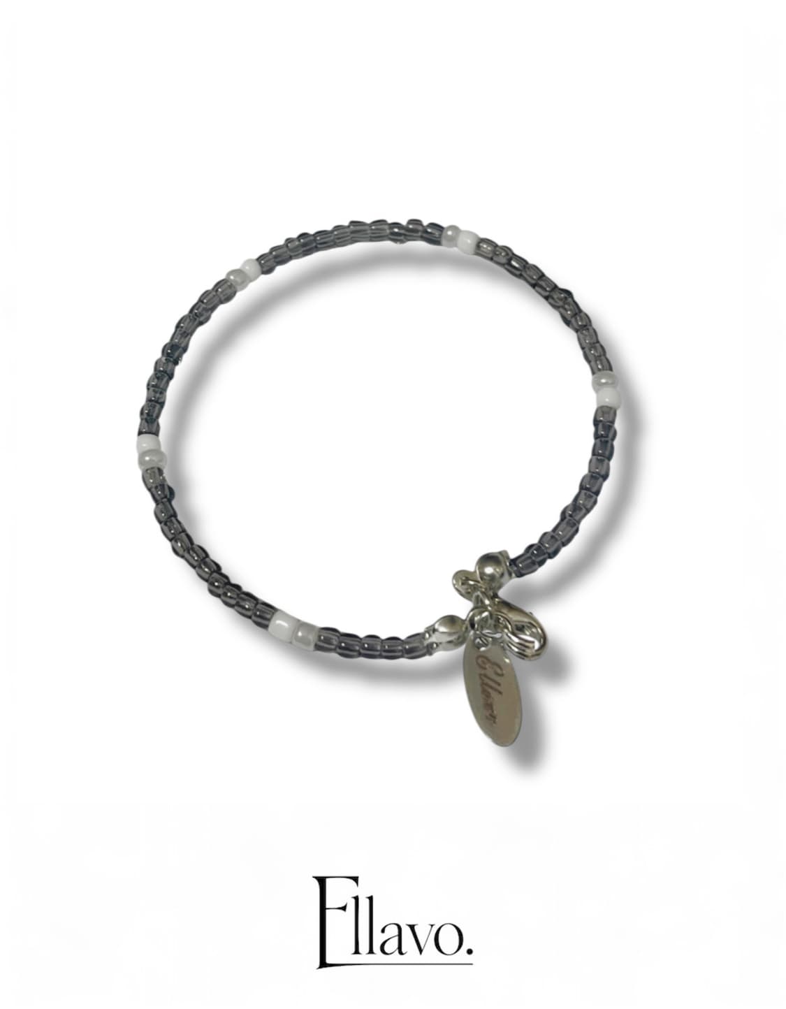 Ellavo dark glass bead bracelet 상품이미지1