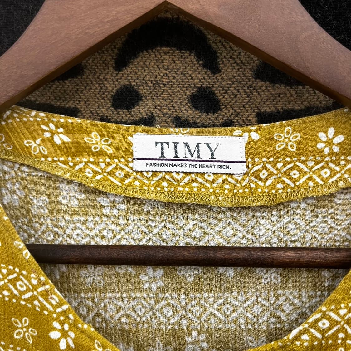 빈티지 오리엔탈 에스닉 스프링 잔꽃 패턴 반팔 롱원피스 K0122 상품이미지5