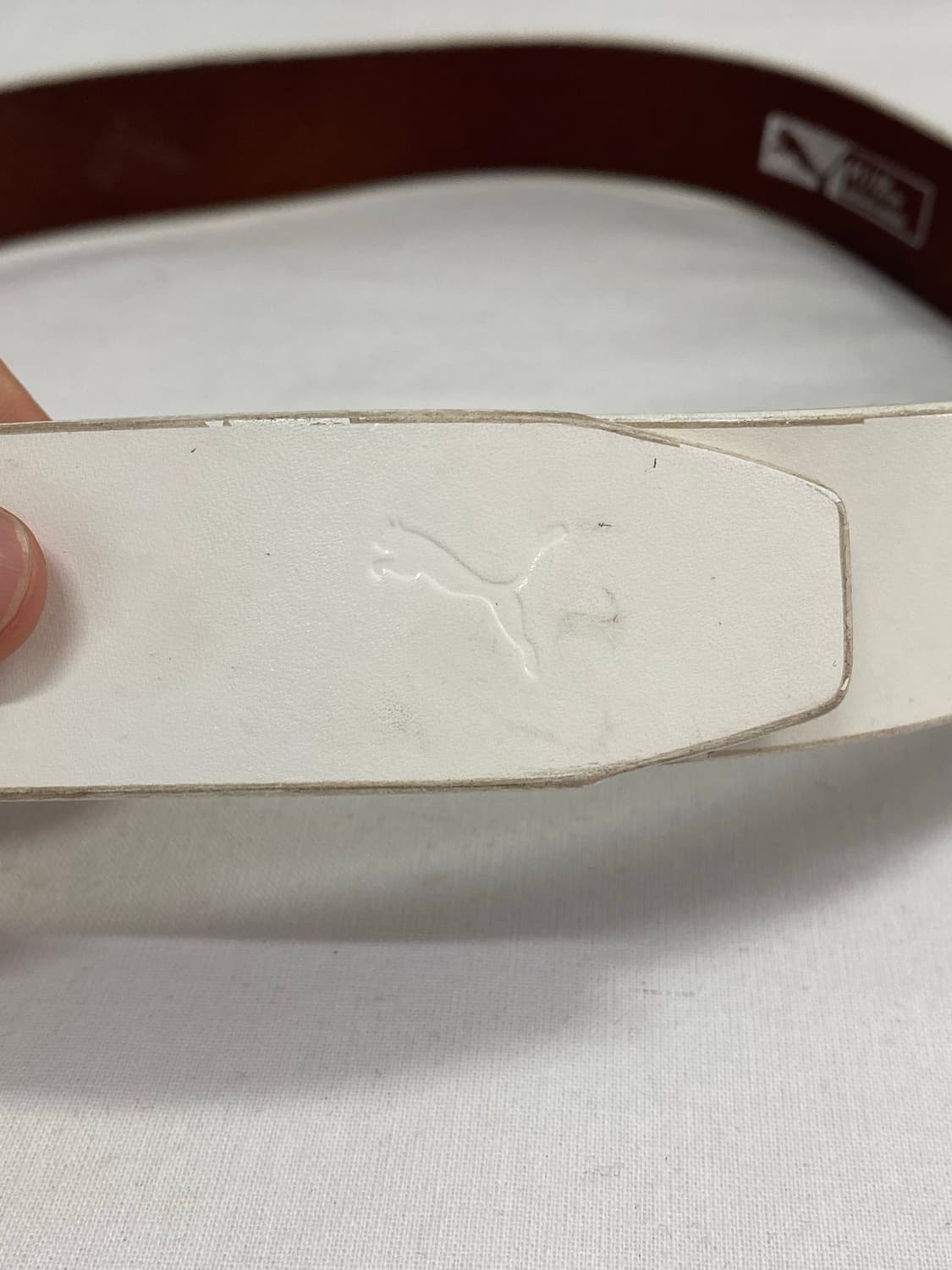 Puma 푸마 퓨마 화이트 가죽 레더 크리스탈 벨트 상품이미지4