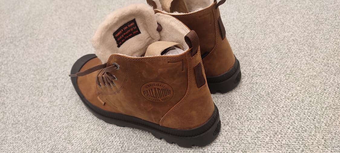 팔라디움 팜파 방수 털 부츠 브라운 280mm 새상품 상품이미지4