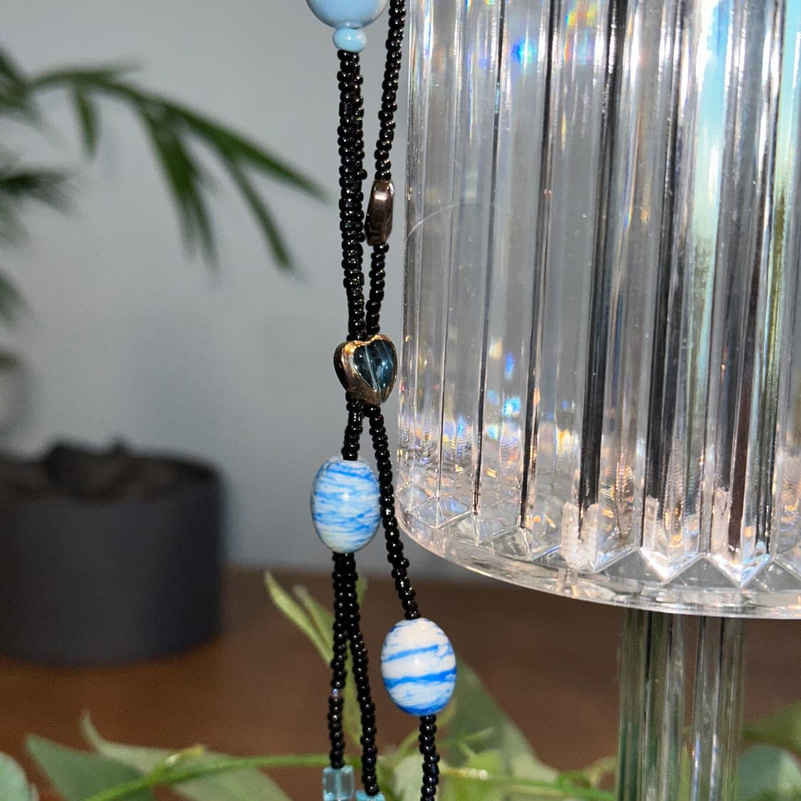 Blue oriental heart beads 목걸이 상품이미지5