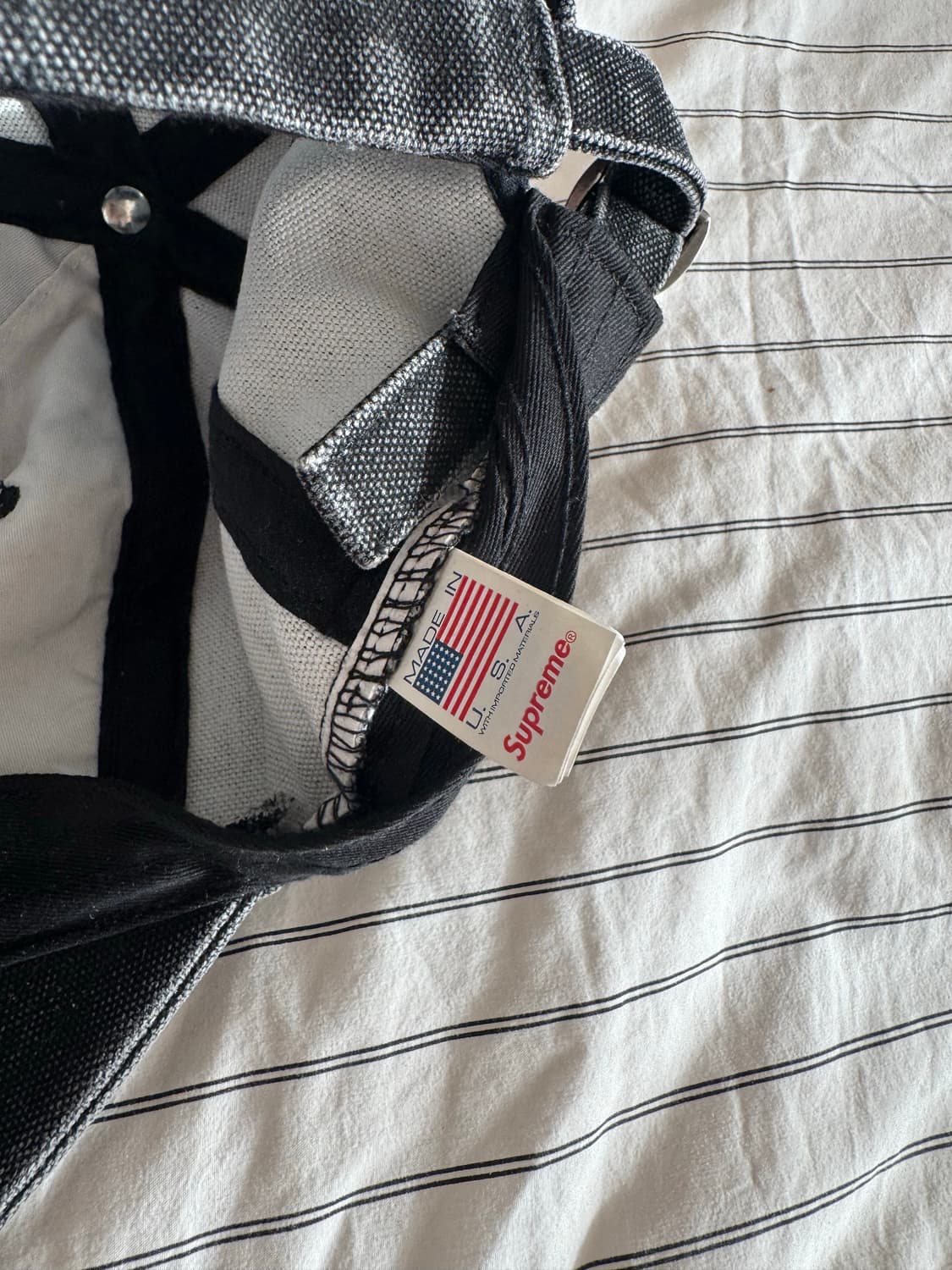 (새상품급 미사용) 슈프림 S로고 피그먼트 볼캡 블랙 원사이즈 상품이미지8