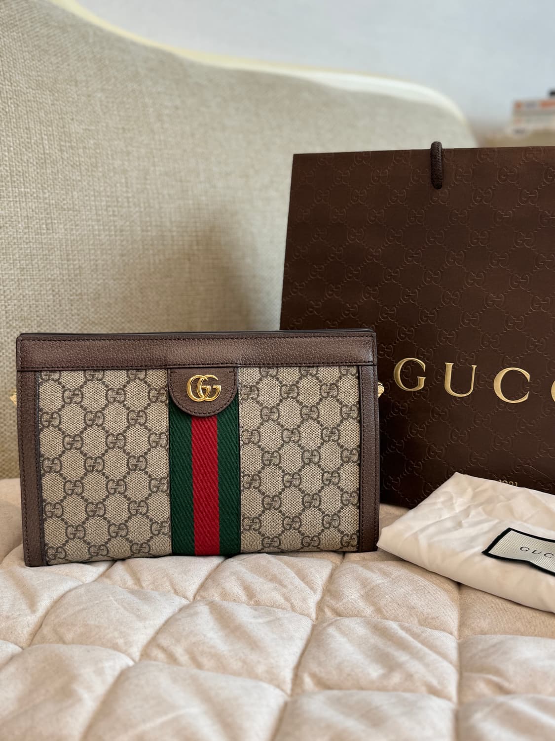 구찌 오피디아 GG 체인 숄더백 상품이미지6