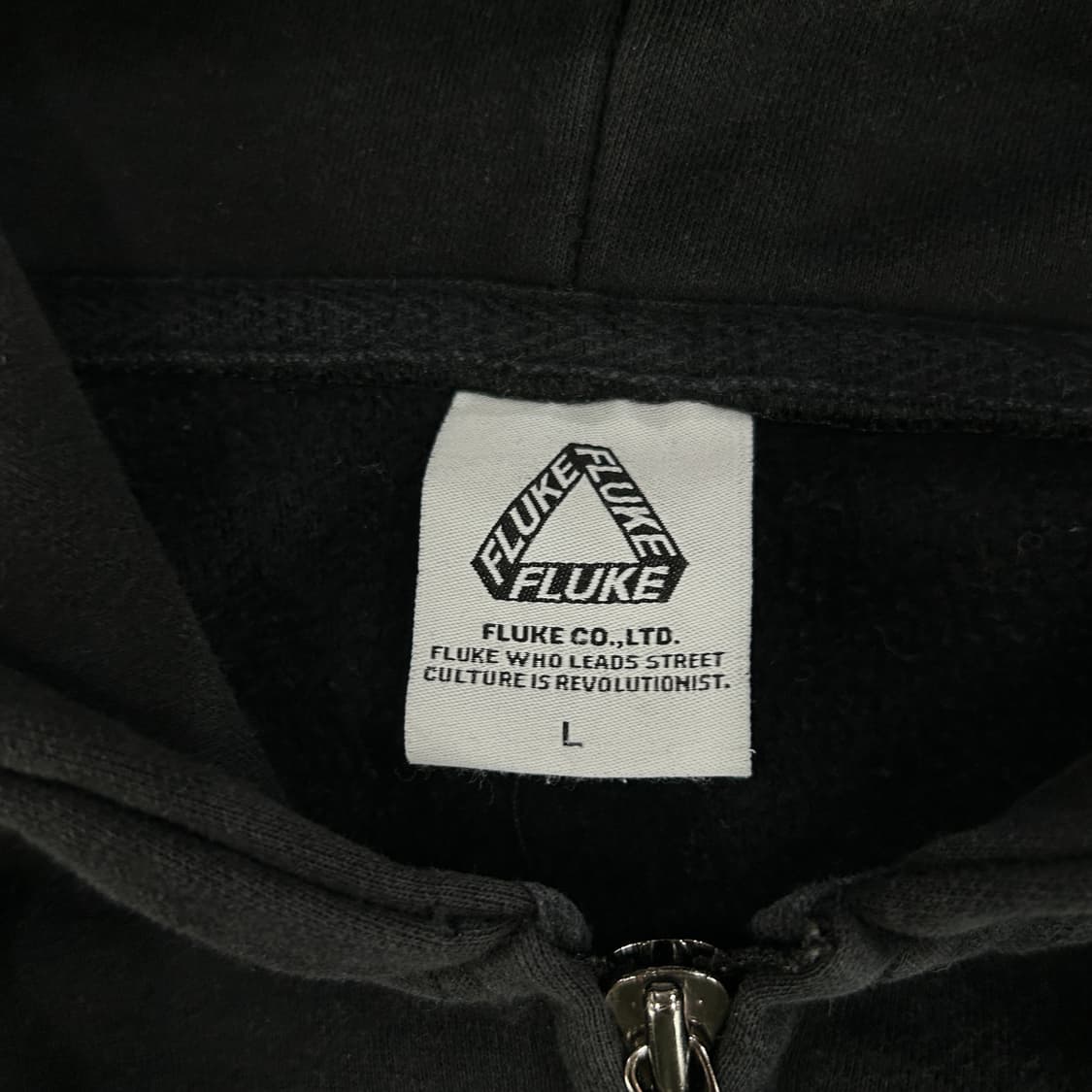 Fluke 블랙 후드집업 상품이미지2