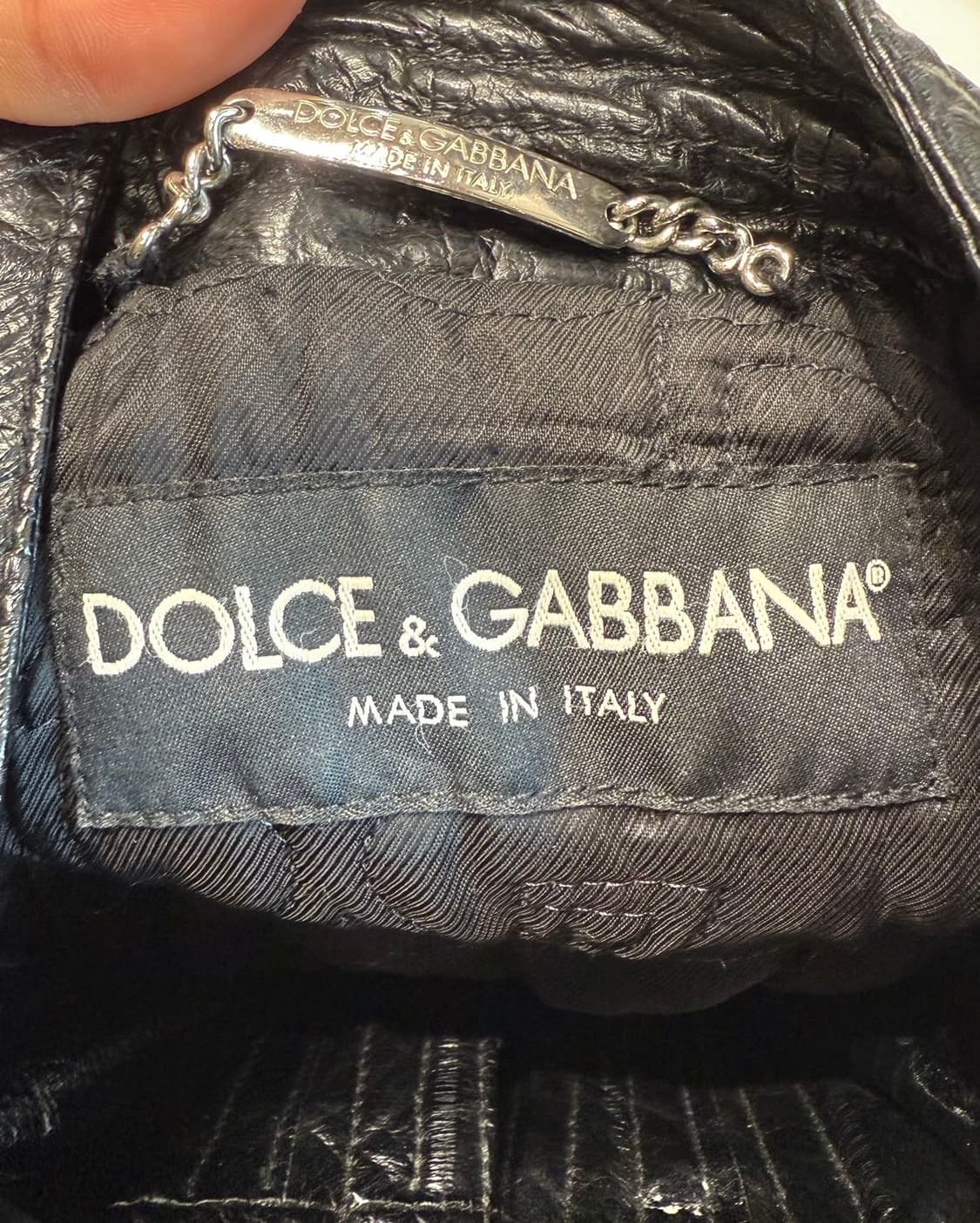 돌체앤가바나 블랙 일 스킨 바이커 자켓  상품이미지8