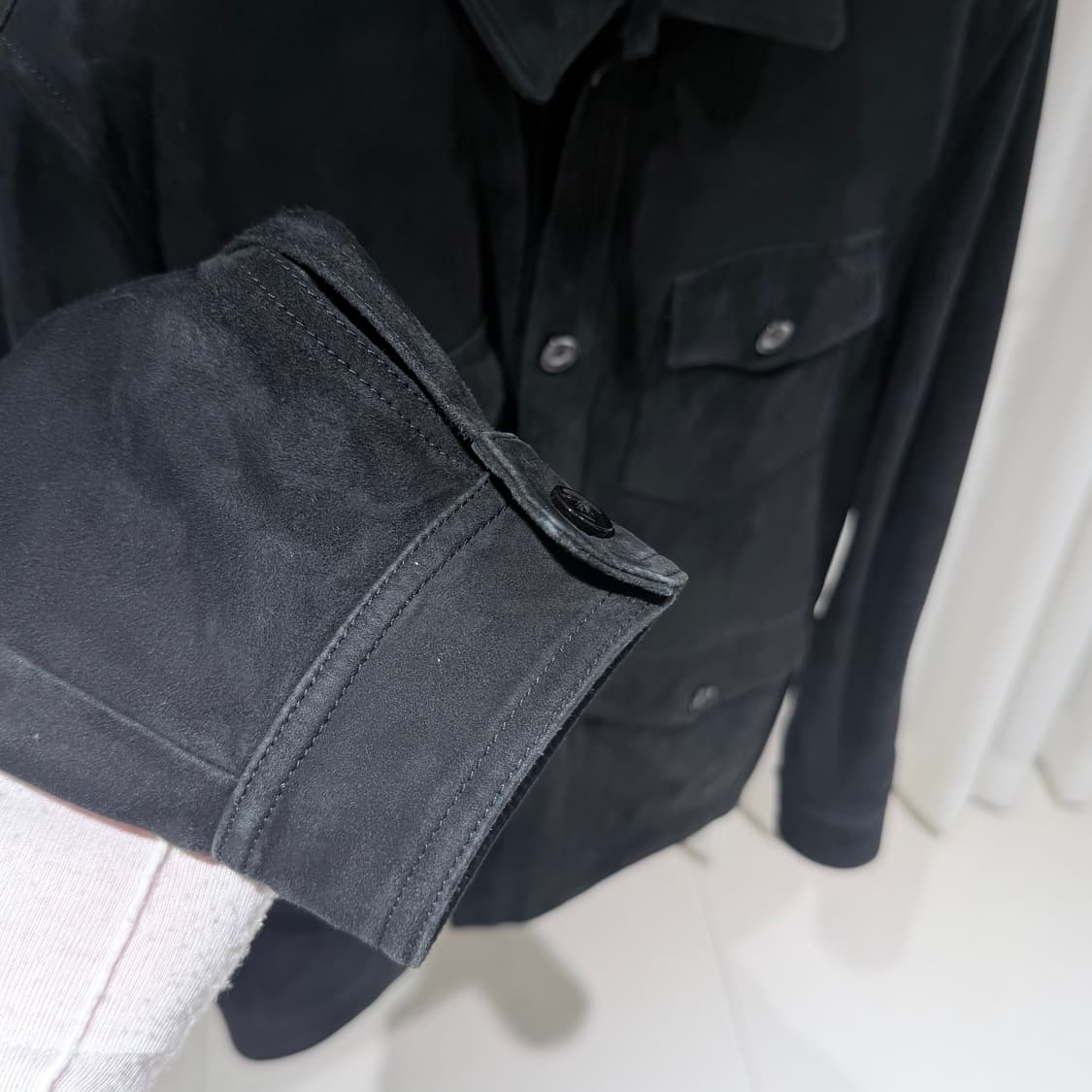 (A+/52) / 톰포드 카프스킨 스웨이드 사파리 레더 트러커 자켓 상품이미지6