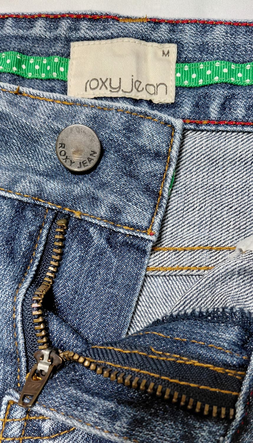 ROXY(록시) 페인트 스플래터 데님 미니스커트 (M사이즈) 상품이미지4