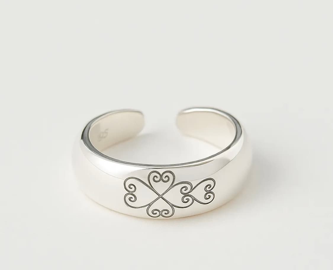 설타나 미니 빈티지 실버링 상품이미지3