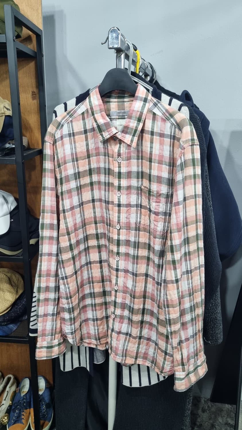 시리즈(kolon) 컴포트핏 남성용 마혼방셔츠 100size 상태9 상품이미지1