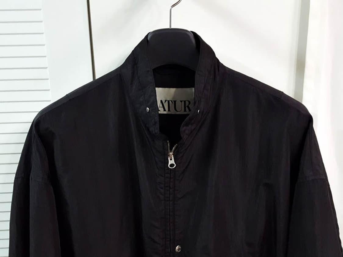 세터 샌티 나일론 오버사이즈 블루종 MA-1 자켓 블랙 XL 상품이미지2