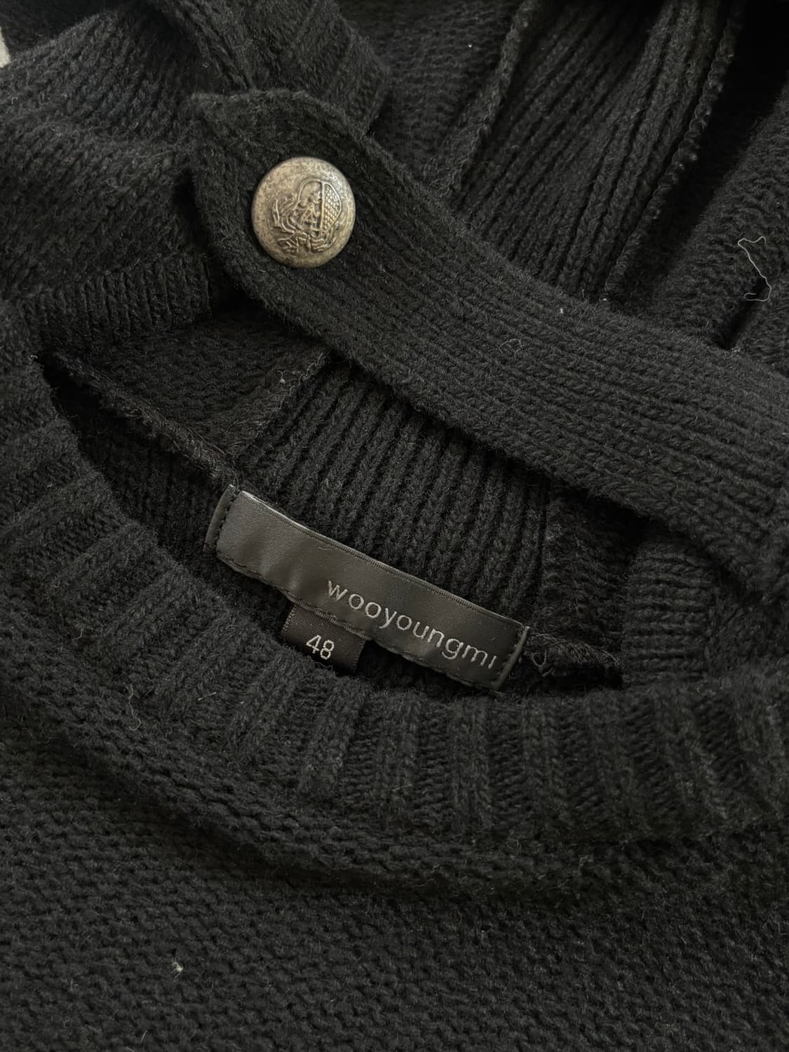 Wooyoungmi 우영미 블랙 후드 니트 상품이미지6