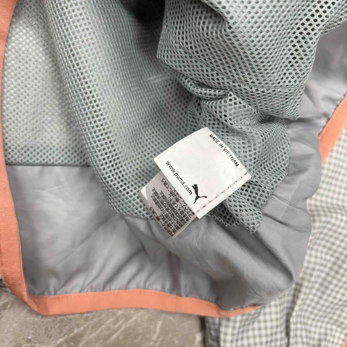 퓨마 체크패널 y2k 걸즈 윈드브레이커 후드집업 희귀져지(S) 상품이미지5