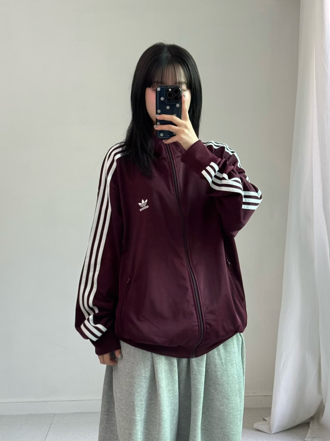 아디다스 버건디 져지 상품이미지1