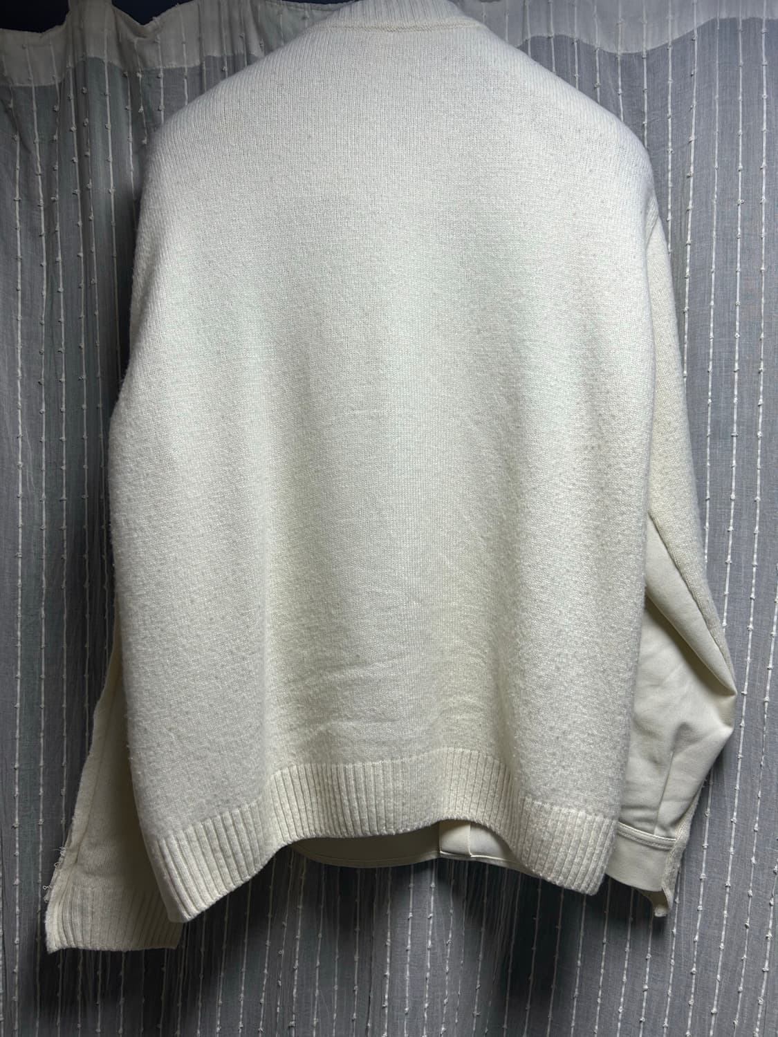 RE:CODE 레코드 아이보리 백니트 셔츠 L 급처 상품이미지5