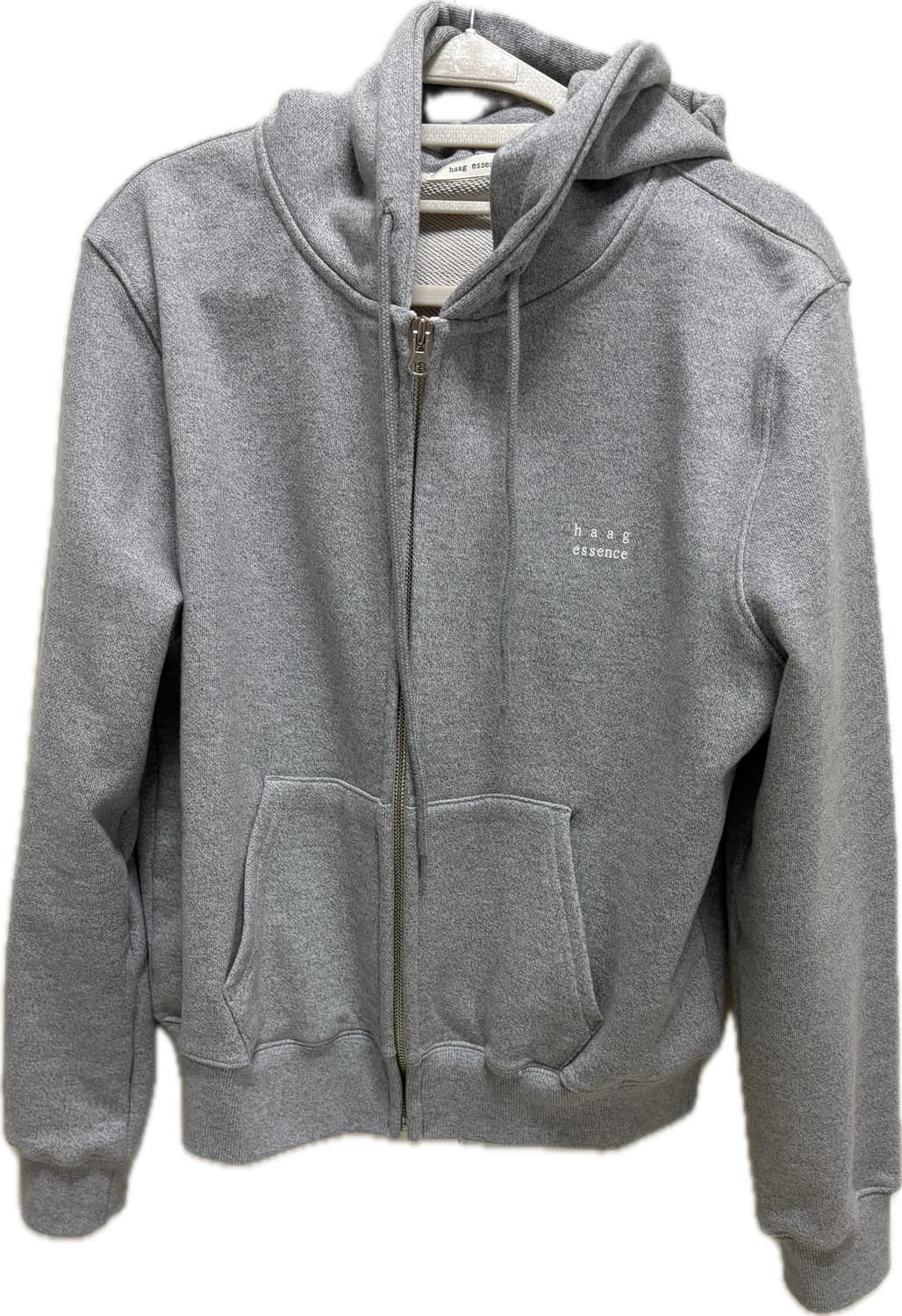 헤이그 에센스 base hoodie zip-up (grey) 상품이미지5