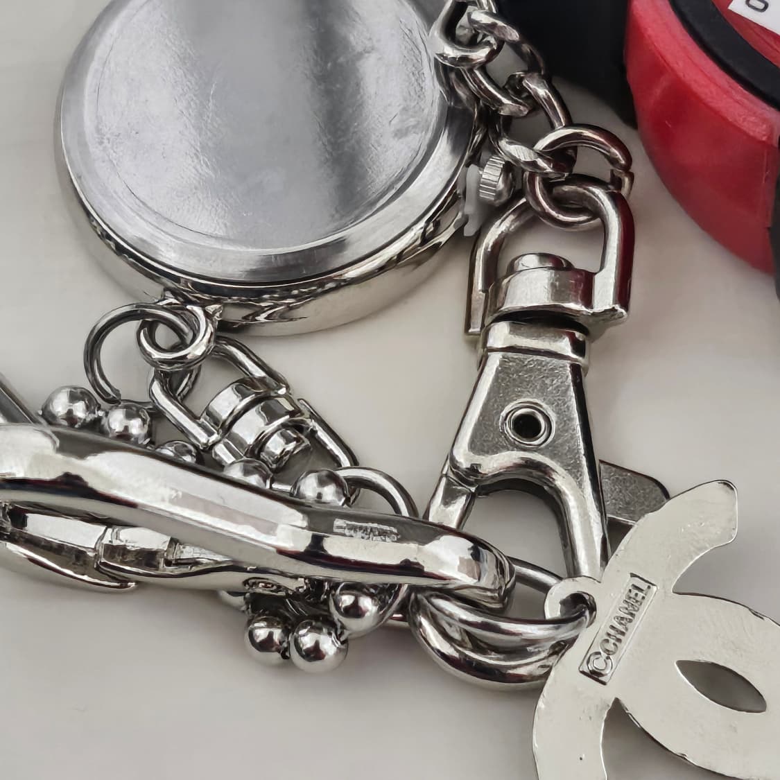 샤넬 빈티지 업사이클링 키링 바지체인 바지키링 상품이미지6