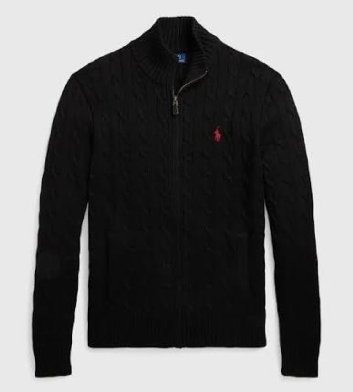 폴로 꽈배기 풀집업 니트 M 상품이미지1