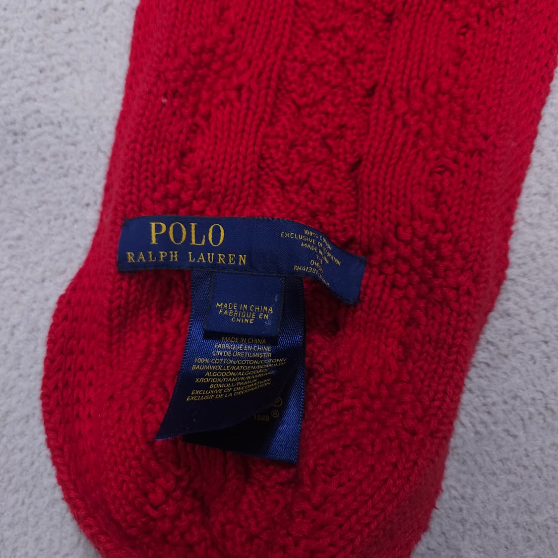 폴로 랄프 로렌 신형 케이블 머플러 상품이미지4