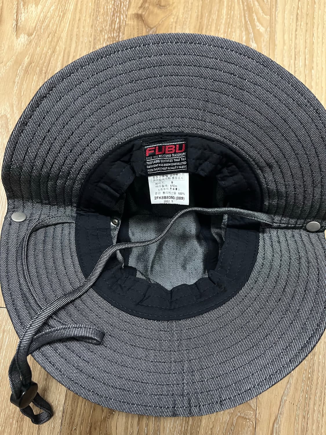 (미사용) FUBU 올드스쿨 데님 버킷햇 57 상품이미지3
