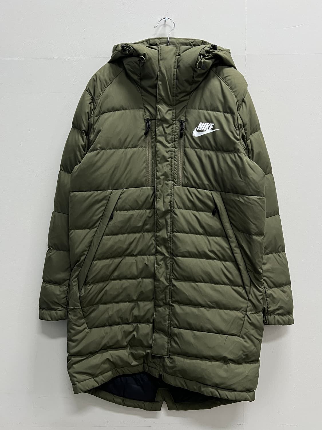 (M) 나이키 퓨추라 덕다운 롱 패딩 자켓 카키 상품이미지2