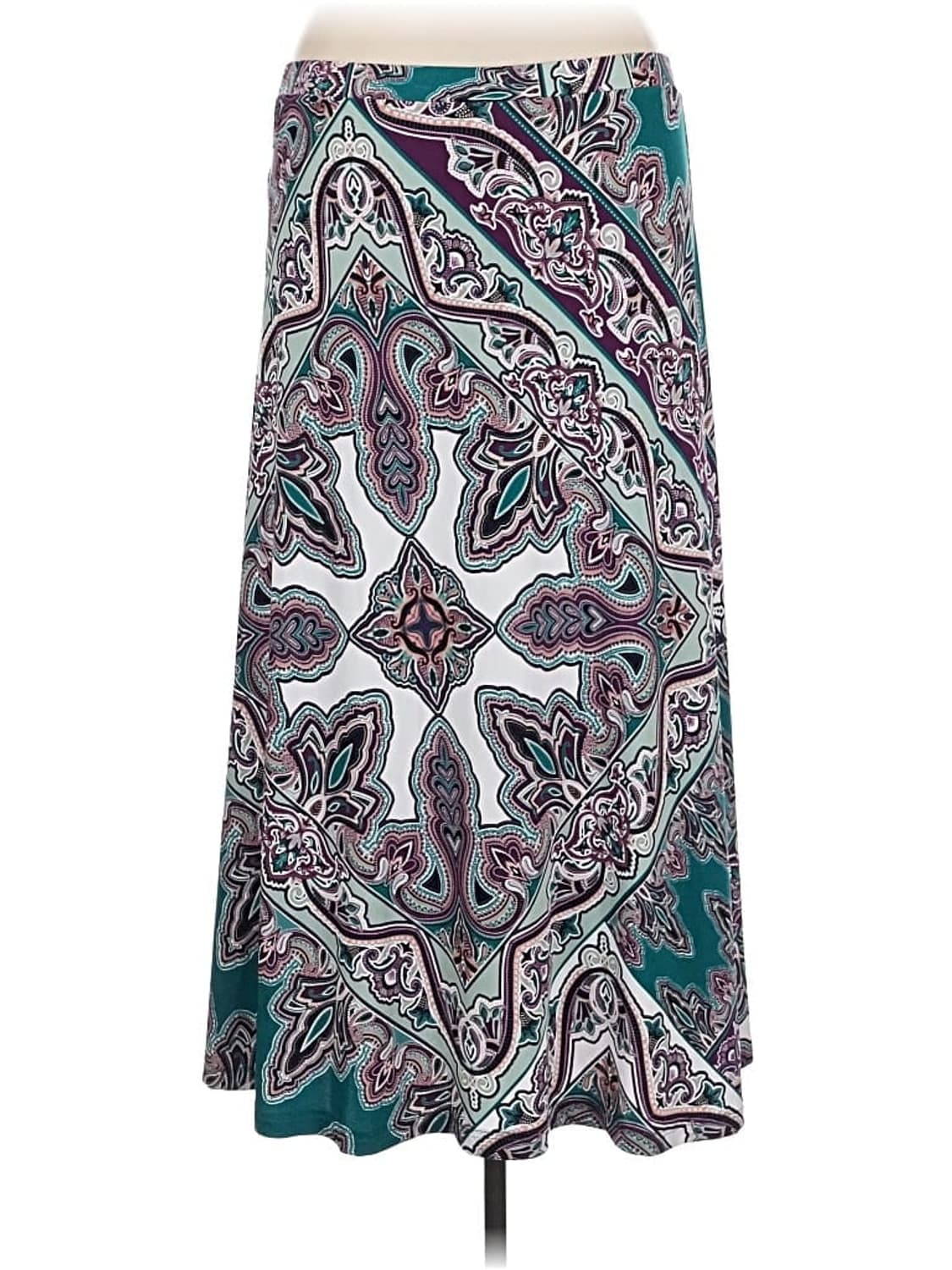 chico's 빈티지)3xl빅사이즈 페이즐리 패턴 에스닉 롱스커트 상품이미지1