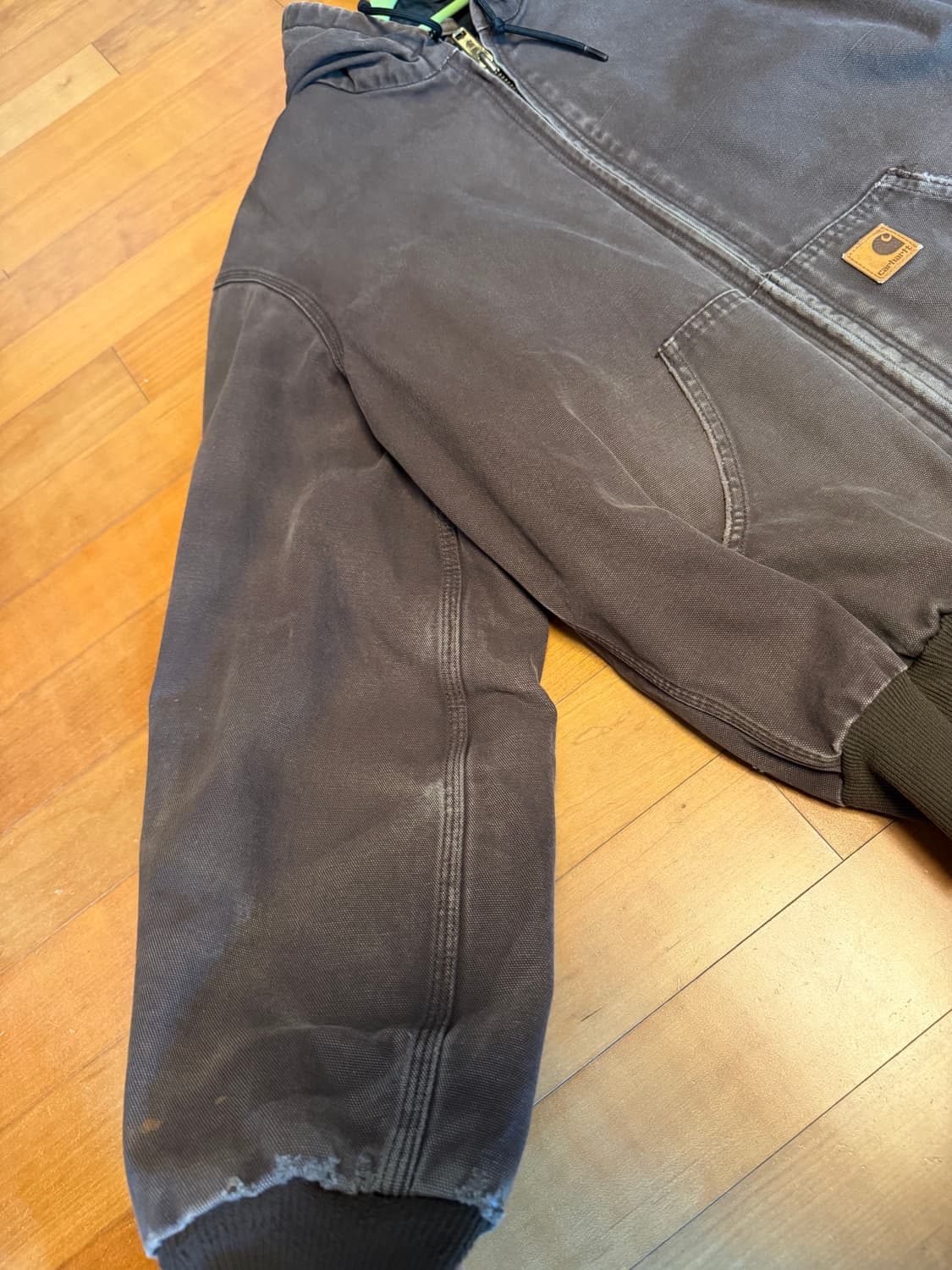 칼하트 빈티지 후드집업 / 좋은 에이징 상태 / 저렴하게 올립니다 상품이미지5