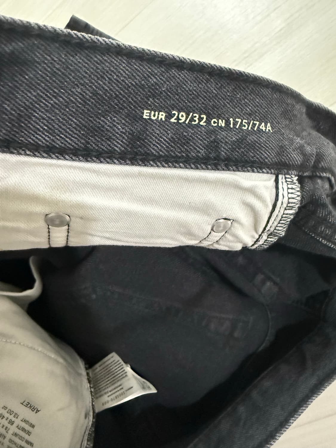 아르켓 파크 워시드 블랙진 상품이미지4