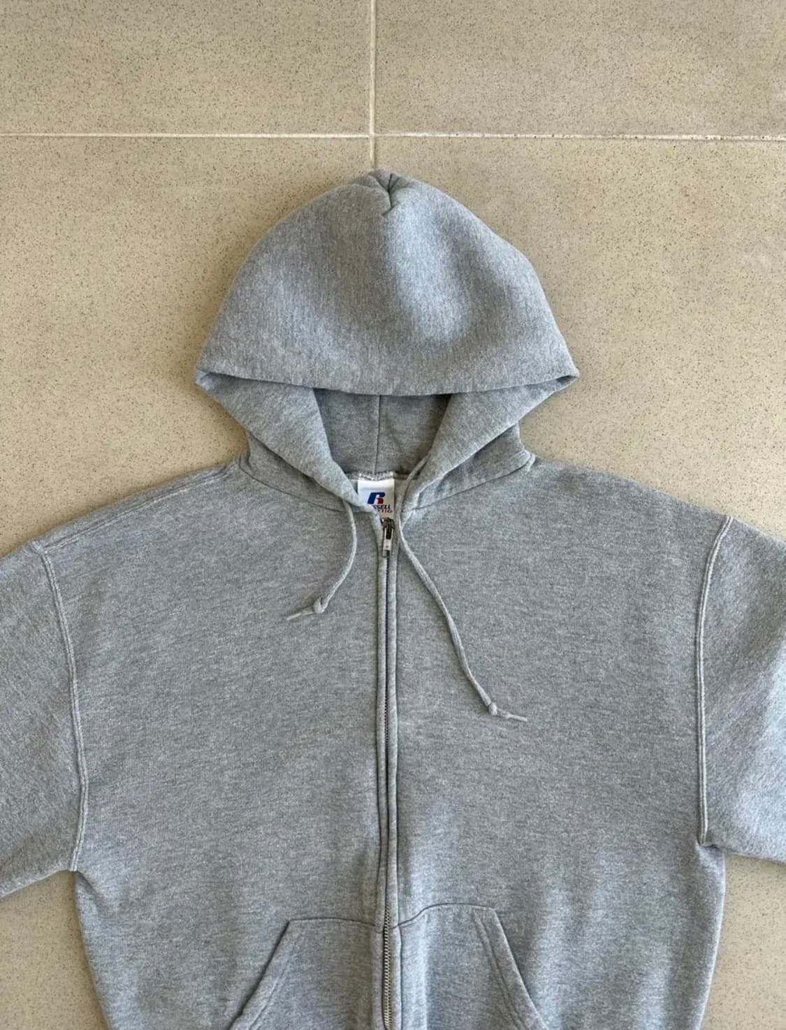 00s 러셀 그레이 후드집업 M 상품이미지4