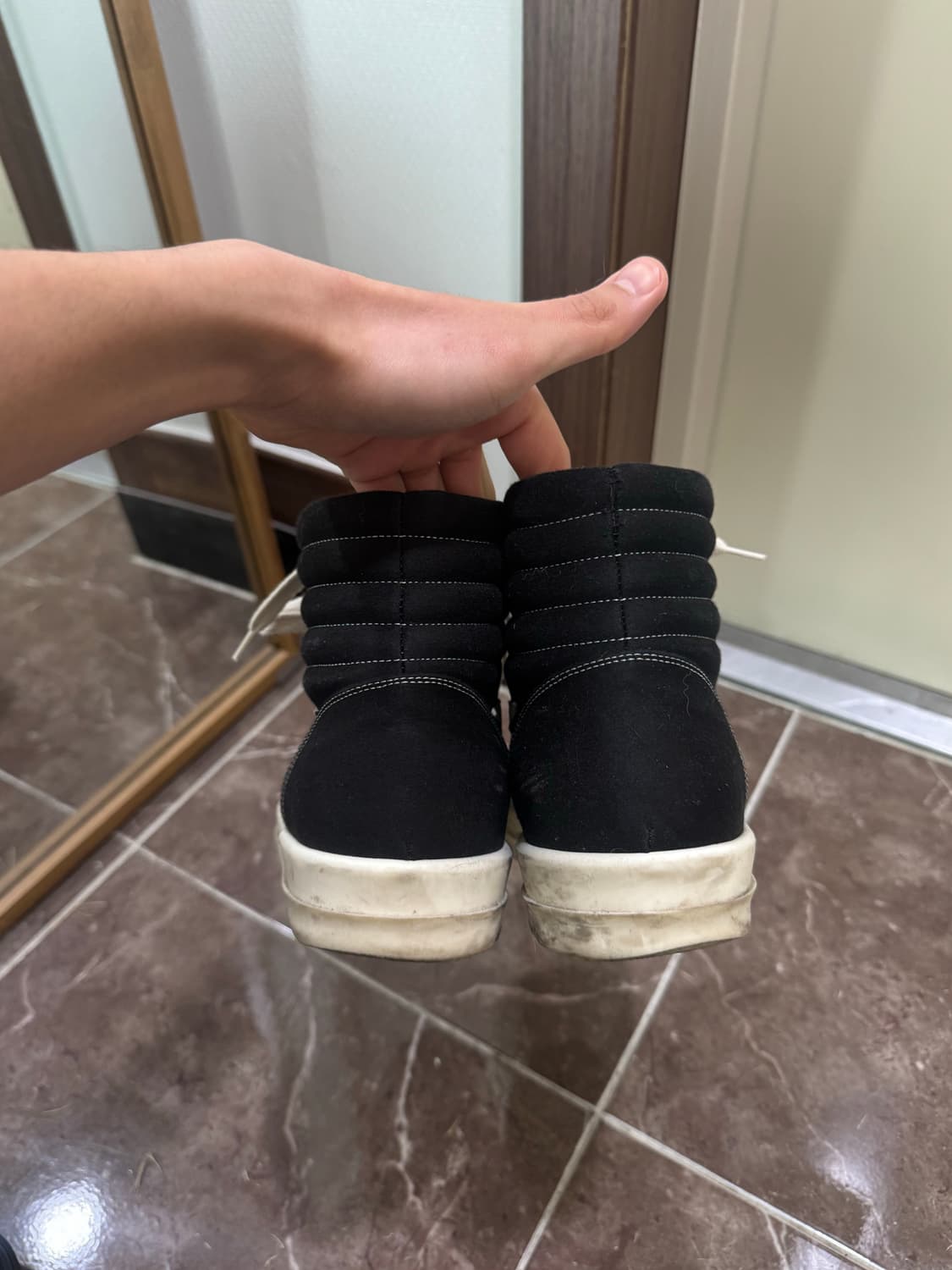 릭오웬즈 다크쉐도우 반스 하이탑 275  상품이미지3