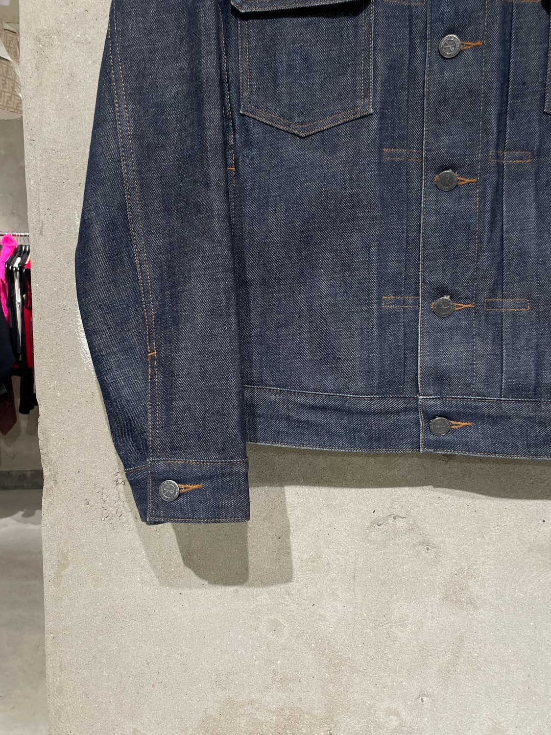 아페쎄 진청 생지 데님 자켓 상품이미지4