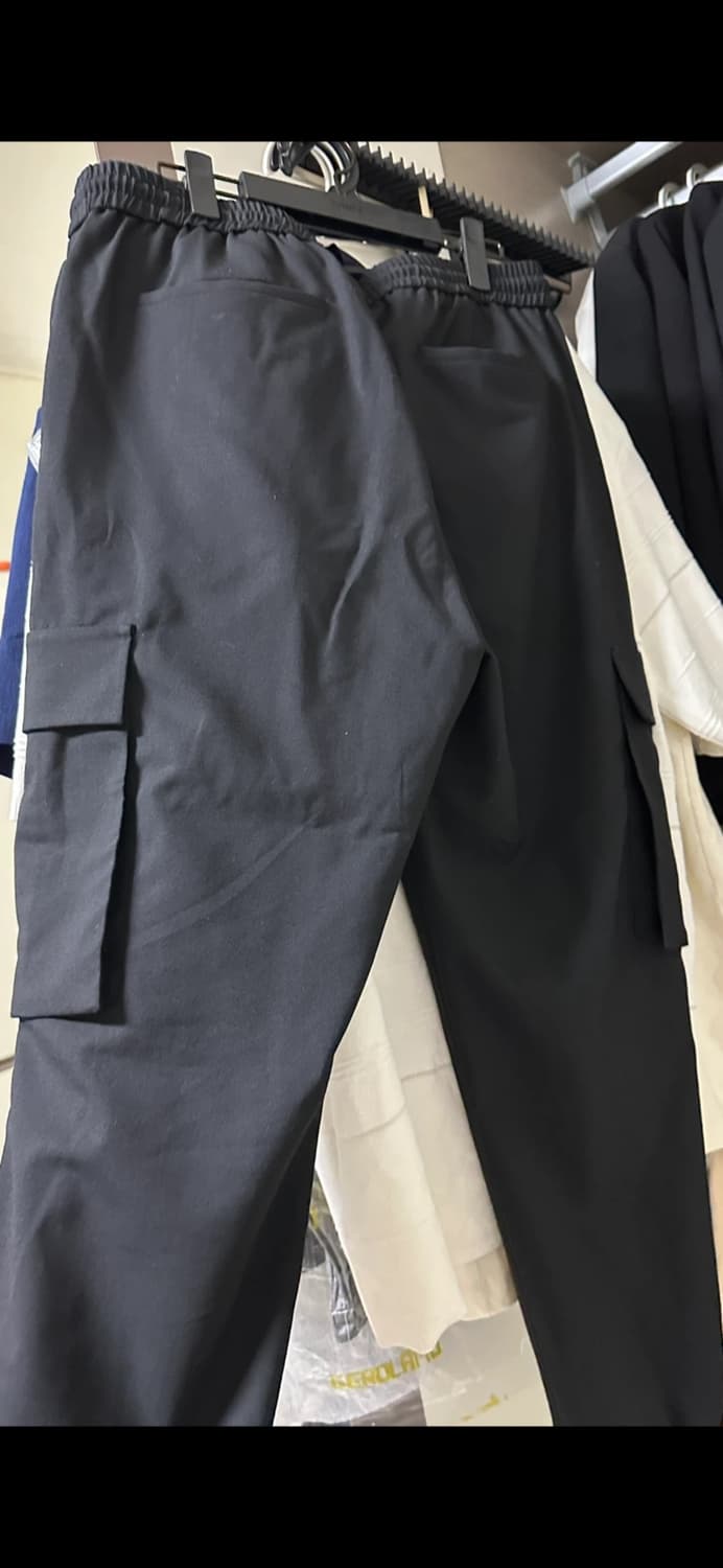 준지 블랙 카고 바지 50사이즈 상품이미지4