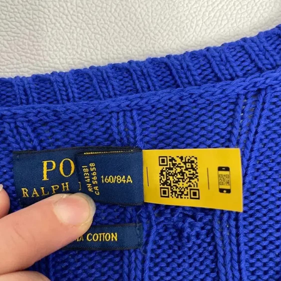 [정품] 폴로 랄프로렌 피마코튼 케이블 브이넥 니트 44~55 상품이미지5