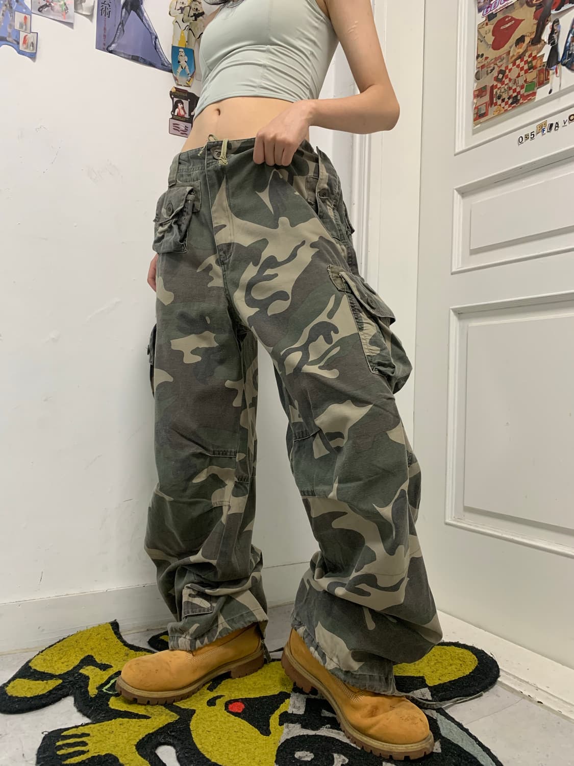 VTG 그런지 카모 카고팬츠 상품이미지1