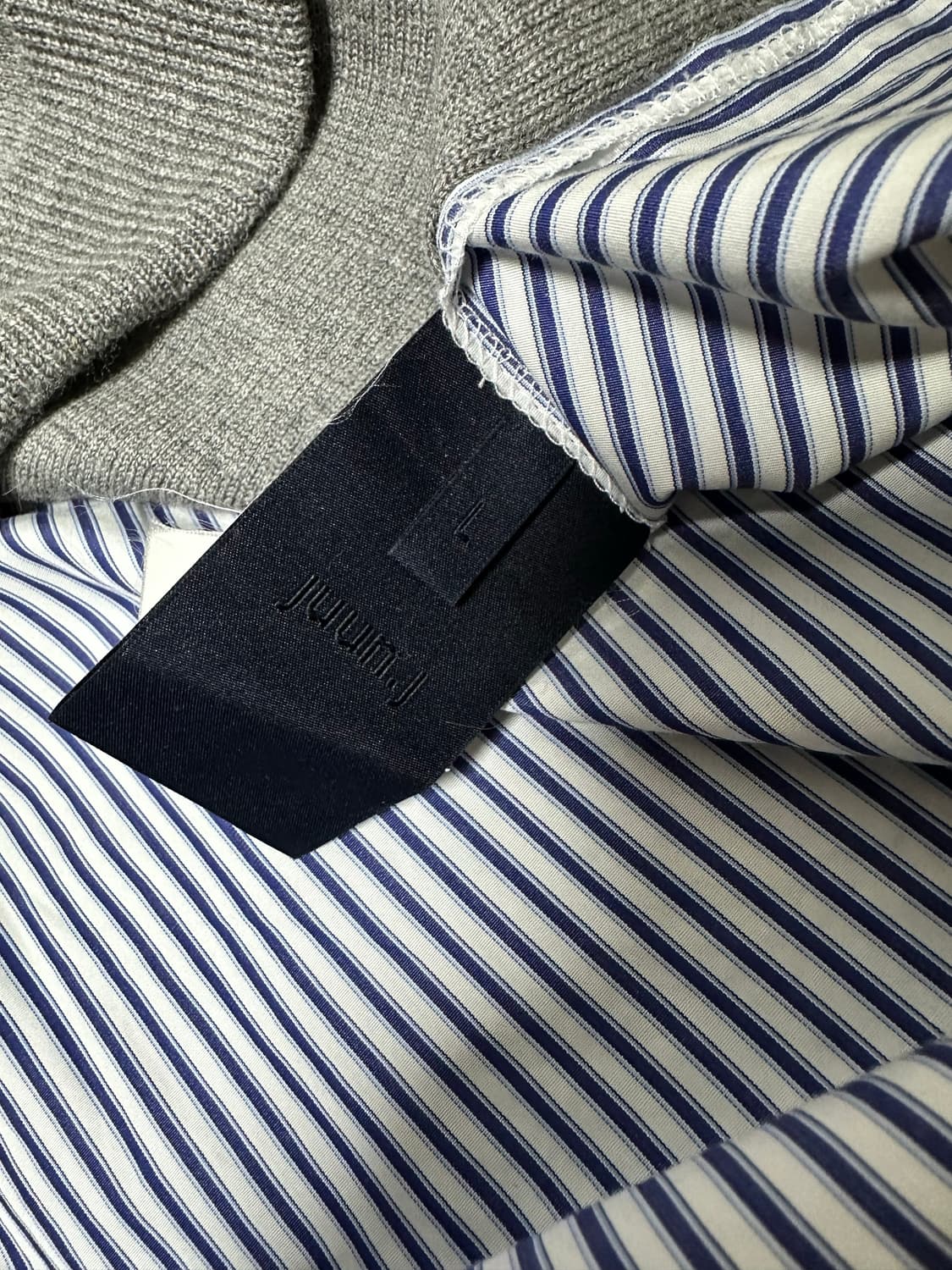 준지 셔츠 레이어드 니트 L사이즈 상품이미지4