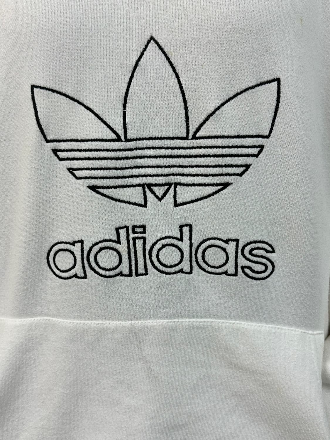 아디다스 90s 자수 로고 화이트 후드티 상품이미지2