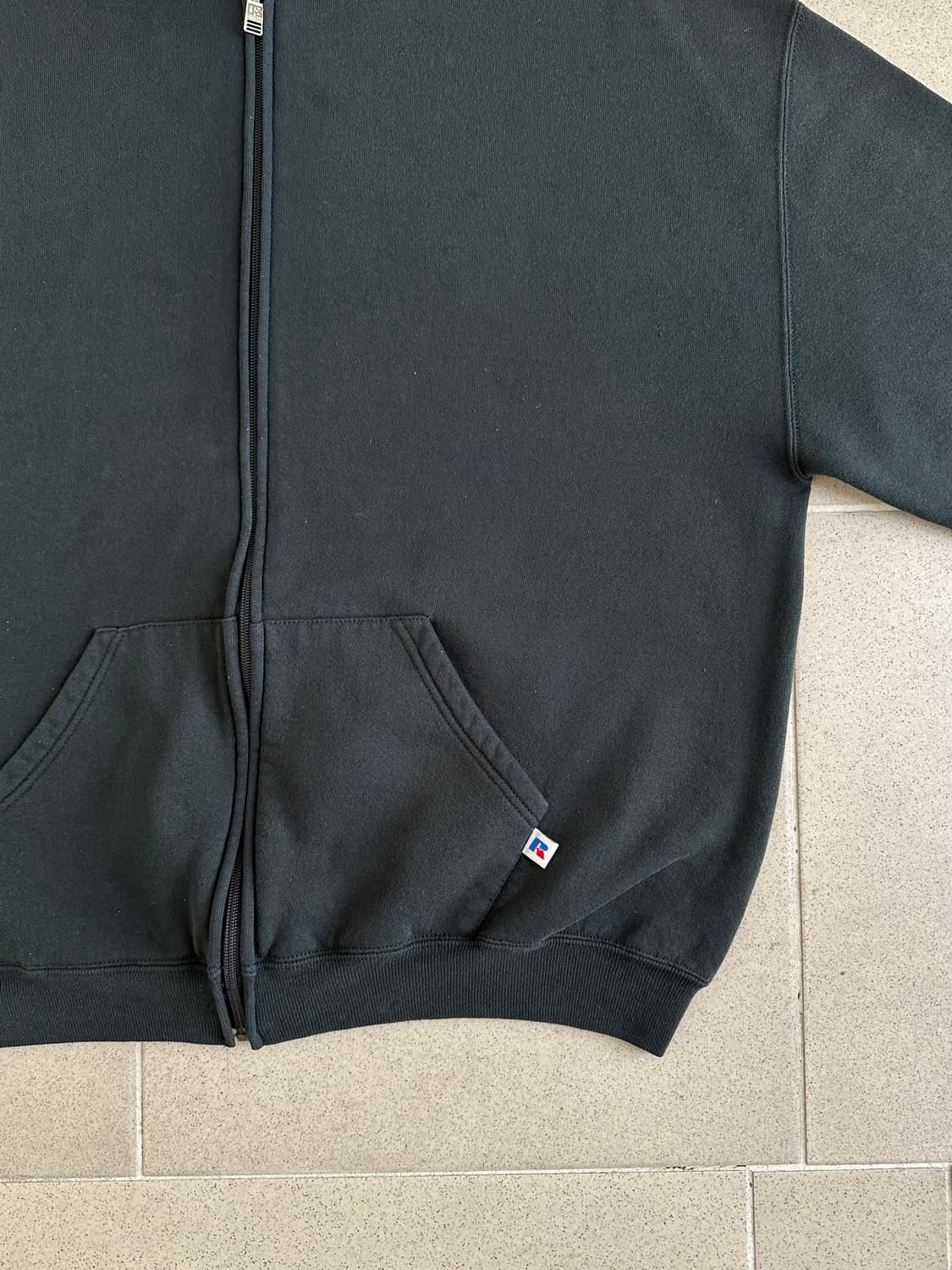90s 빈티지 러셀 후드집업 블랙 XL 상품이미지3