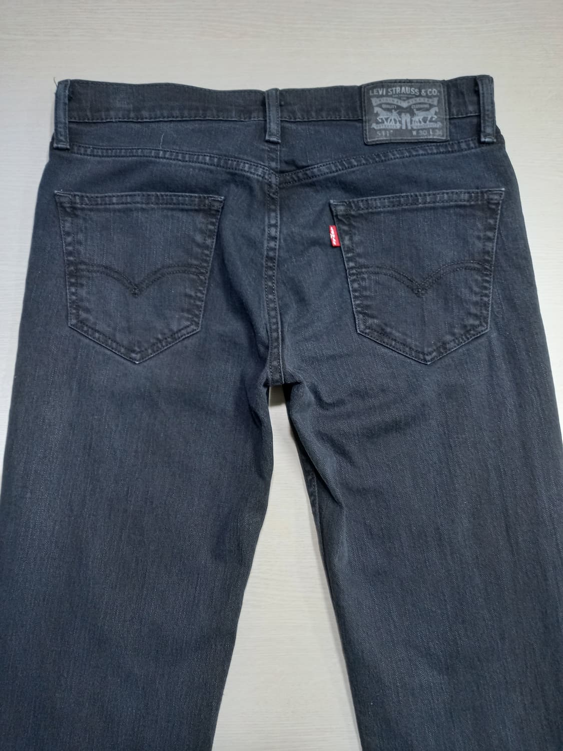 30 리바이스511 멕시코 스판 슬림일자진 흑청 30-179 상품이미지4