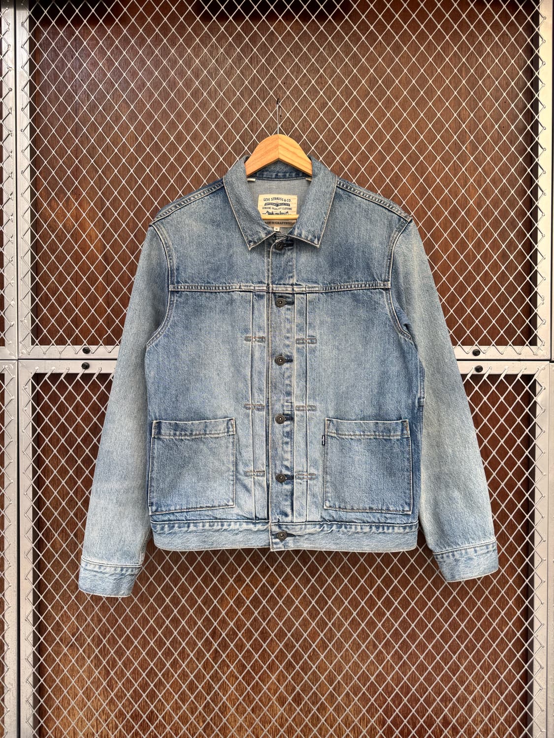 리바이스 빈티지 LMC 블루탭 타입2 트러커 데님자켓 청자켓 M 상품이미지1