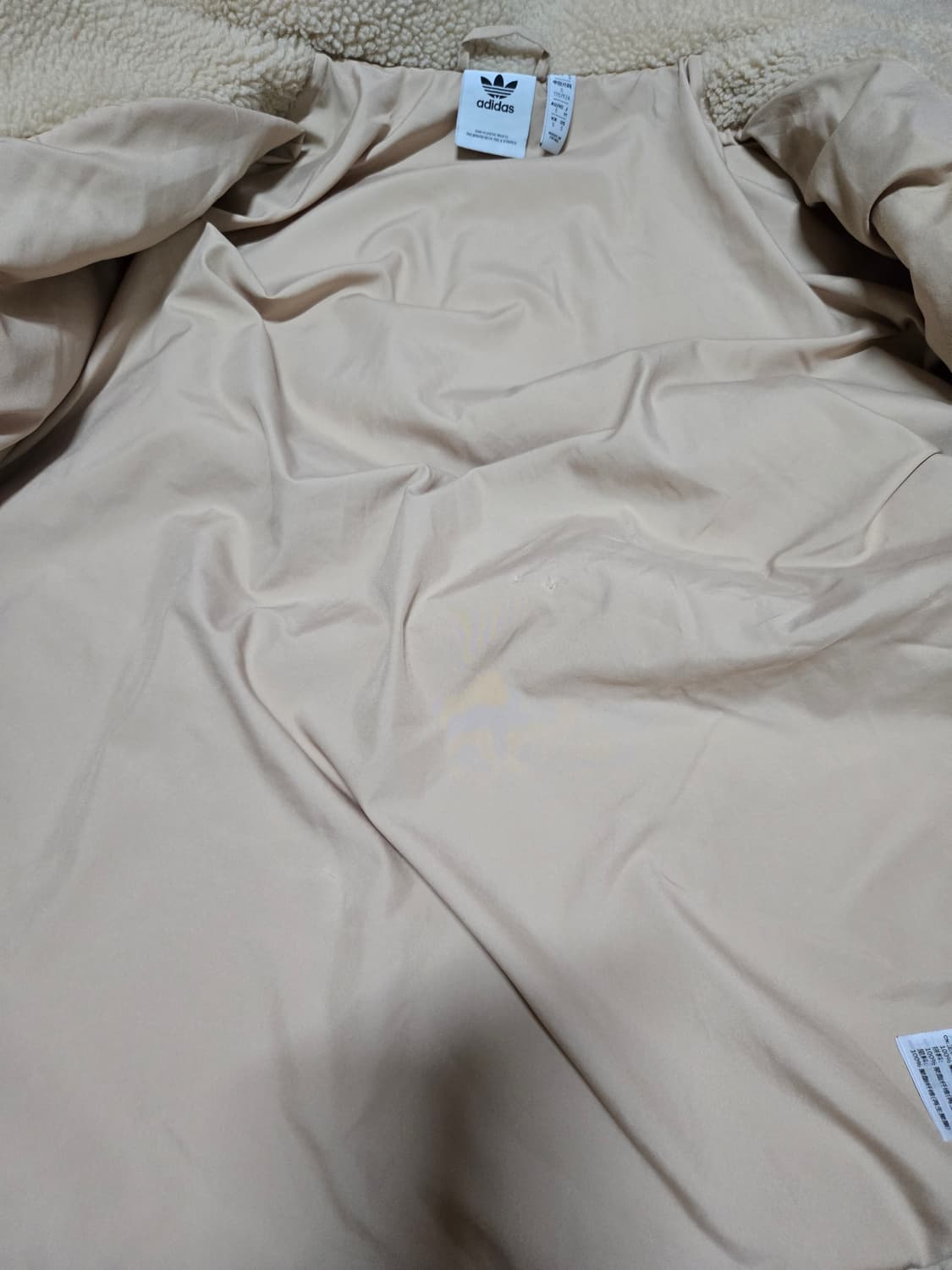 아디다스 남성용 오리지널 쉐르파 트랙자켓 상품이미지7