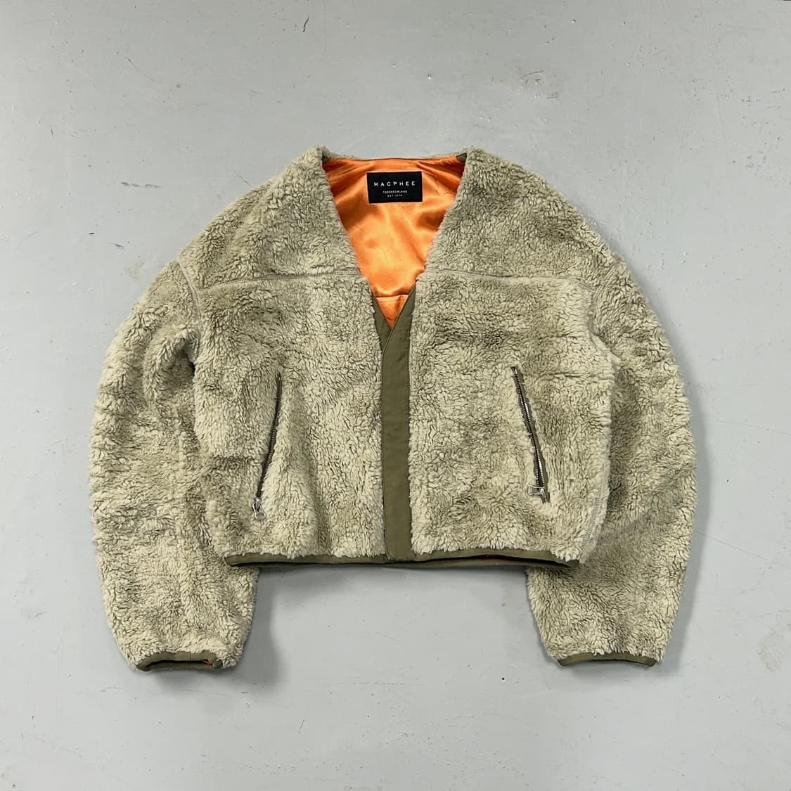 MACPHEE 플리스 논카라 Ma-1 자켓 상품이미지1