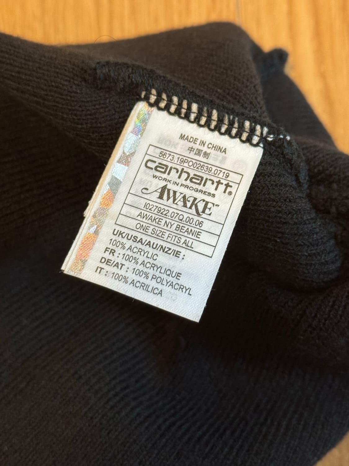칼하트x어웨이크 비니 상품이미지3