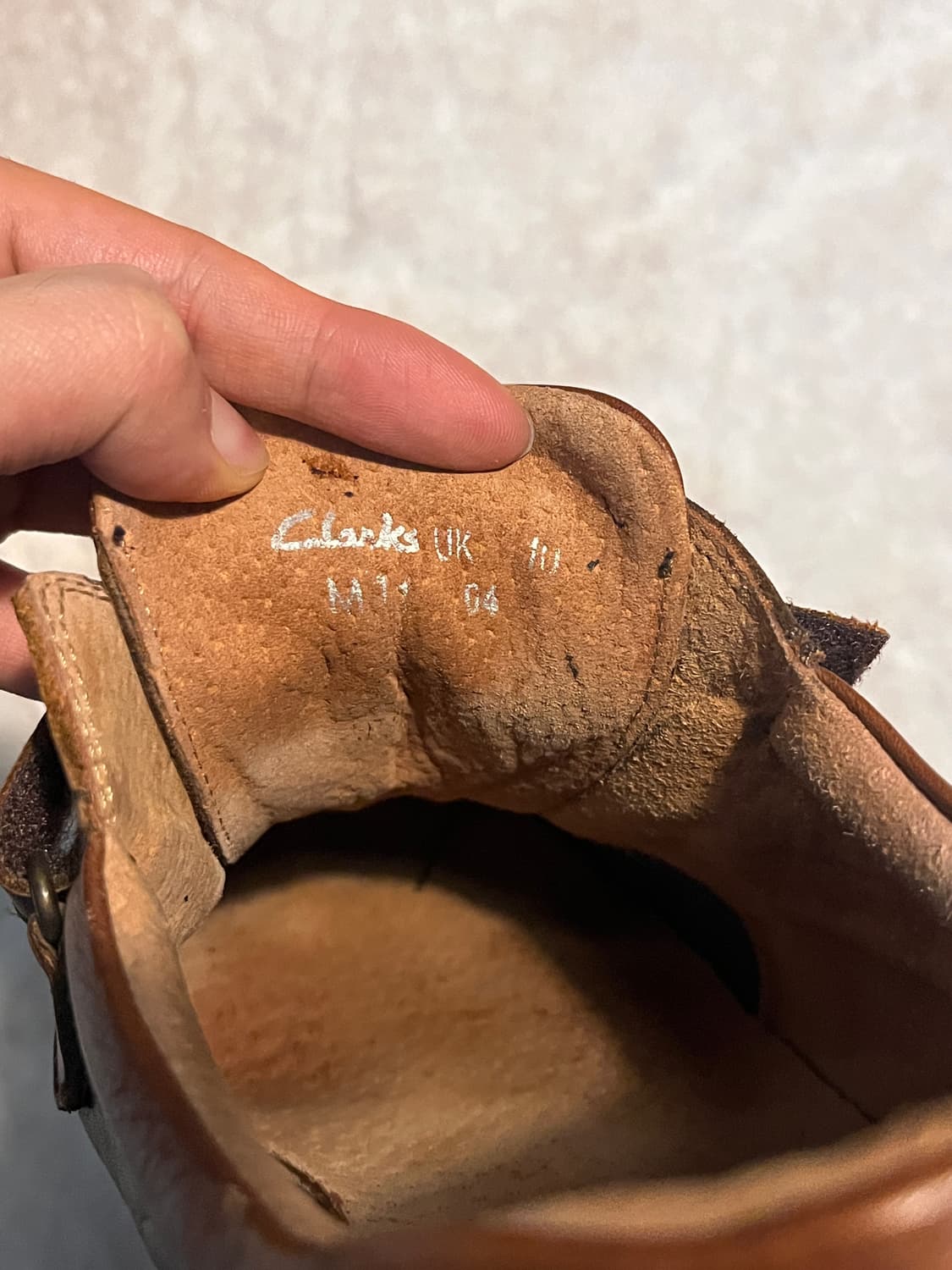 Clarks velcro leather shoes 280 상품이미지6