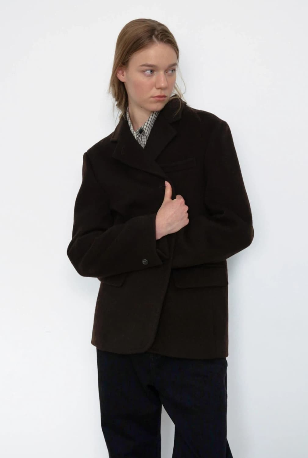 무아르무스 울블레이저 카키브라운 상품이미지1