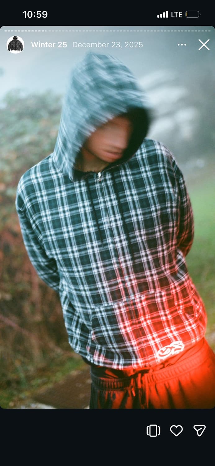Yardsale reversible flannel hoodie green 상품이미지2