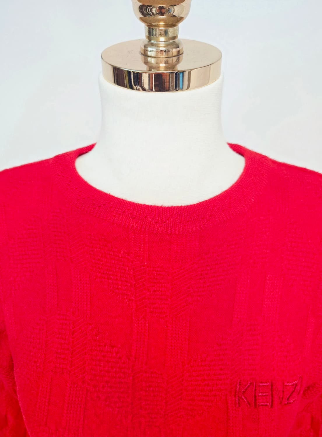 겐조 골프 울100 레드 니트 상품이미지6