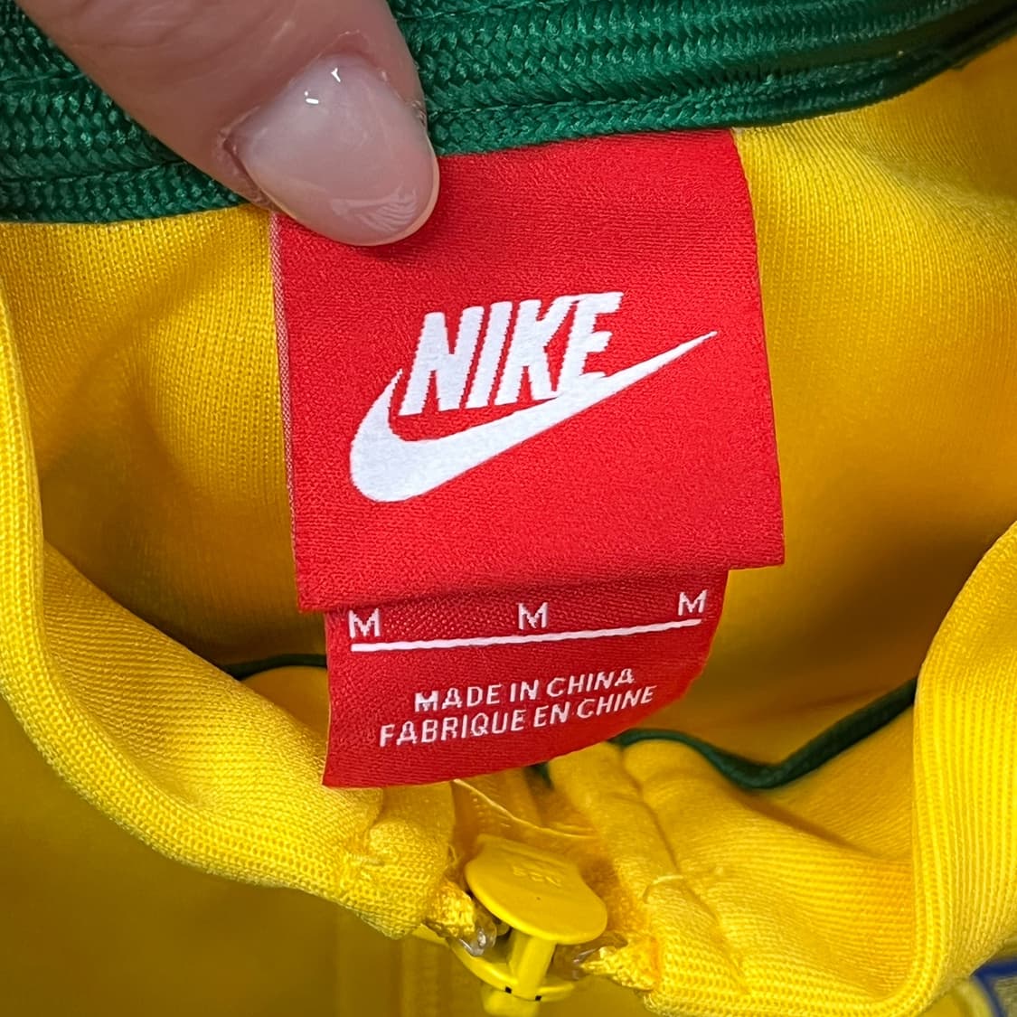 [정품/70] 나이키 브라질 축구 국가대표팀 트랙 자켓 옐로우 b17 상품이미지5
