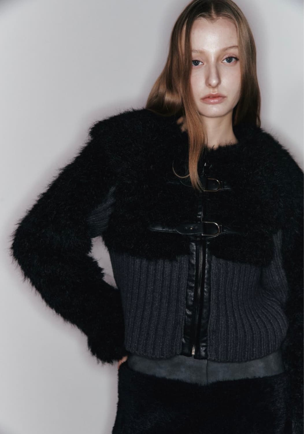 아수라 니트 퍼자켓 상품이미지1