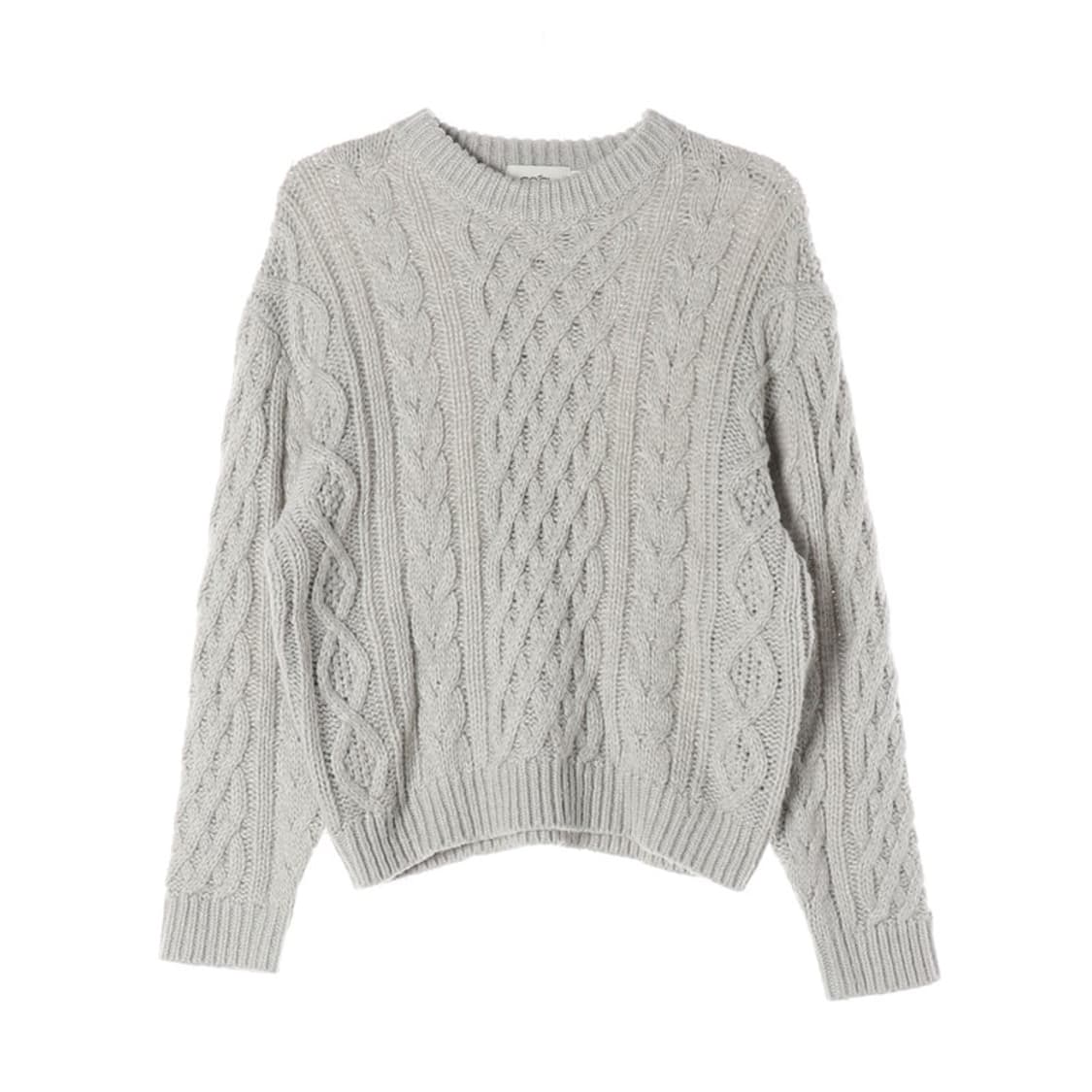 커스텀어클락 꽈배기 니트 M 상품이미지1