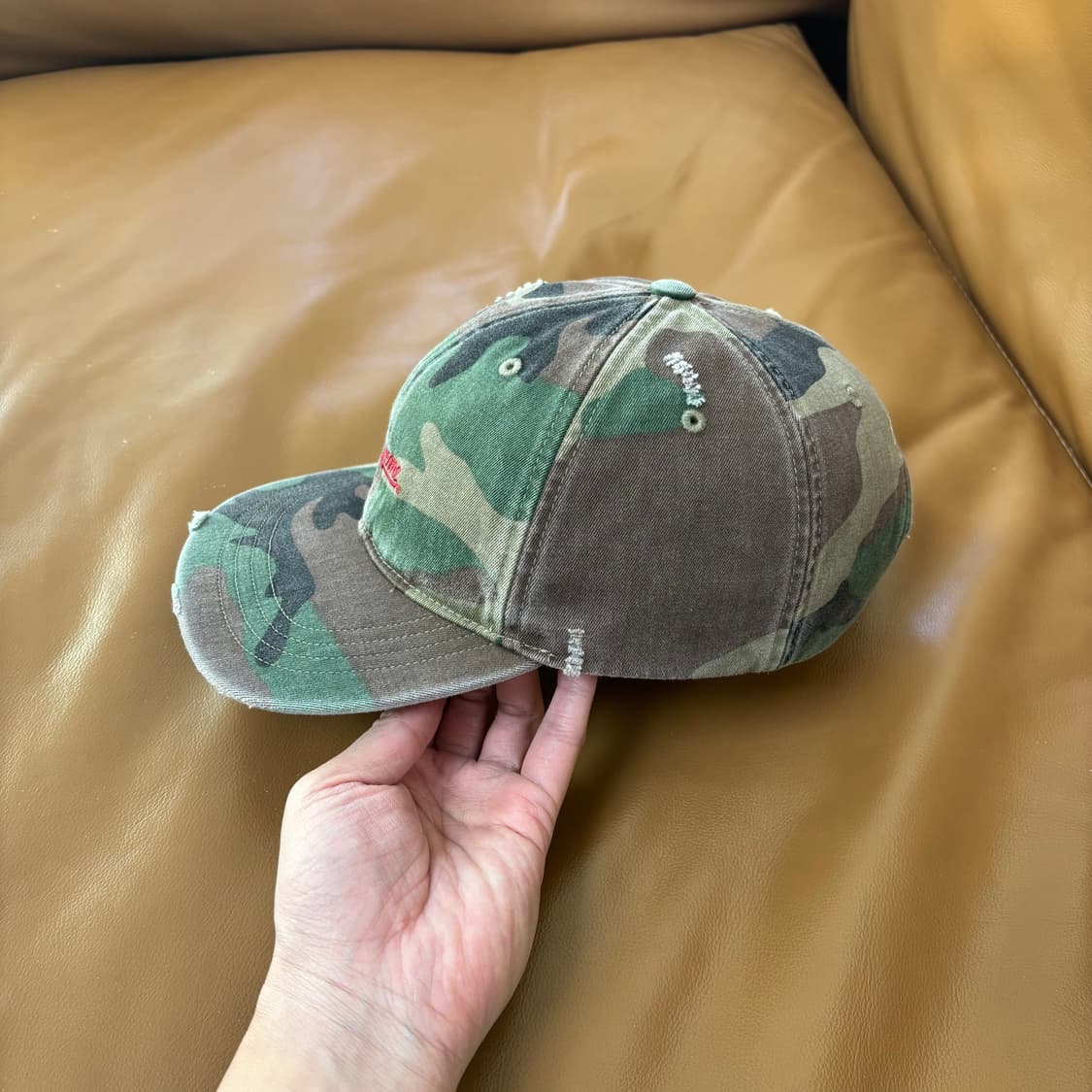 슈프림 6패널 볼캡 모자 우드랜드 카모 크러쉬 상품이미지4